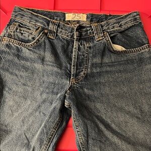 We The Free Dark Blue Straight Leg Jeans